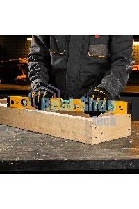 Уровень алюминиевый Denzel магнит., фрезерованный, 3 глазка (1 зеркал.), 0,5 мм/м, 600 мм