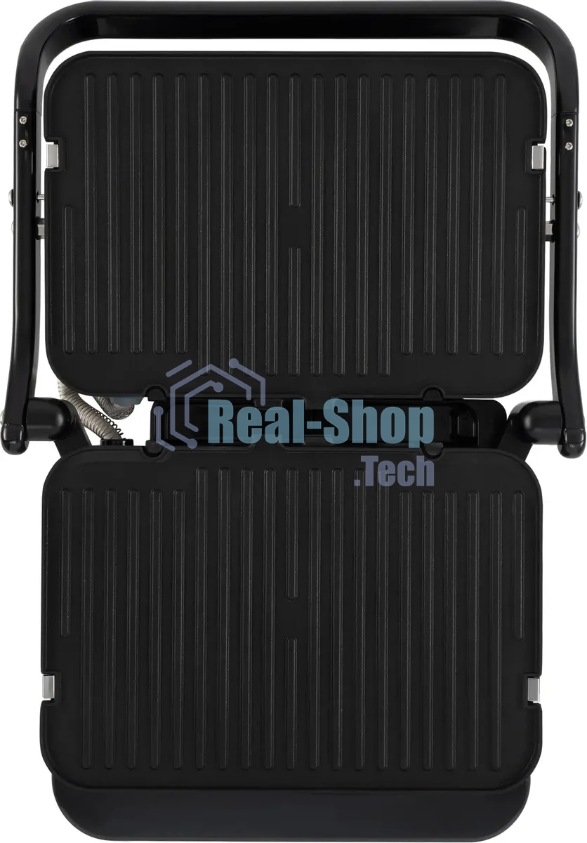 Гриль электрический Hyundai HYG-5020 2000Вт серебристый/черный