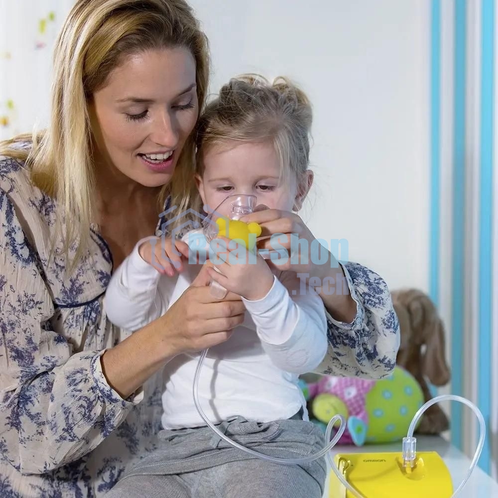 Ингалятор OMRON NE-C24 Kids компрессорный, детский, желтый