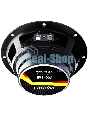 Колонки автомобильные Prology PX-165 150Вт 90дБ 4Ом 16см (6.5дюйм) (ком.:2кол.) коаксиальные двухполосные