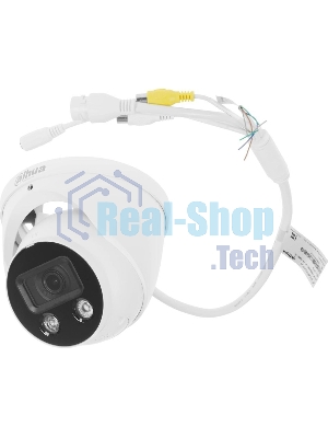 Камера видеонаблюдения Dahua DH-IPC-HDW3449HP-AS-PV-0280B-S5, IP, 4 Мп, 2.8-2.8 мм, белый/черный