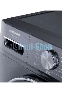 Стиральная машина Maunfeld MFWM1410SB02 темно-серебристый, загрузка фронтальная 10 кг, 1400 об/мин., класс: А+++