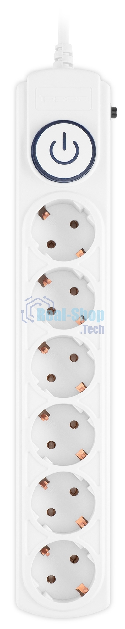 Сетевой фильтр Ippon BK-6-EU-1.8-10-W 1.8 м (6 розеток) белый (коробка)