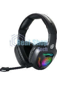 Гарнитура беспроводная/проводная с микрофоном Оклик HS-L575G черный накладные BT оголовье (1895253)