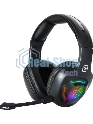 Гарнитура Oklick HS-L575G чёрный, беспроводная + проводная, Bluetooth