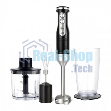 Блендер BQ HB522PS Black-Steel. Мощность:1000 Вт, 3 в1 Блендер + миксер + измельчитель