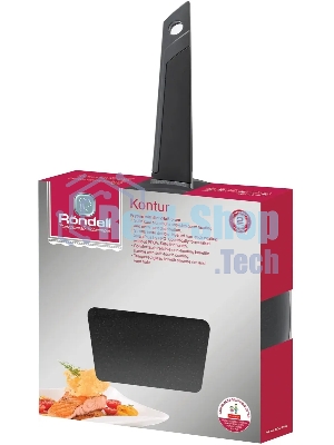 Сковорода Rondell Kontur RDA-1488, 28 см, с крышкой, серый