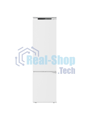 Встраиваемый холодильник Maunfeld MBF193SLFWGR Inverter белый двухкамерный 229/76 л морозилка снизу