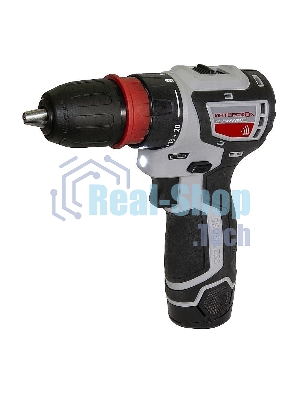 Дрель-шуруповерт аккумуляторная ИНТЕРСКОЛ ДА-10/12В 36, Аккумуляторная, 12В, 2 АКБ, Кейс