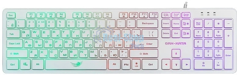 Клавиатура Dialog KGK-17U проводная, USB Type-A, белый