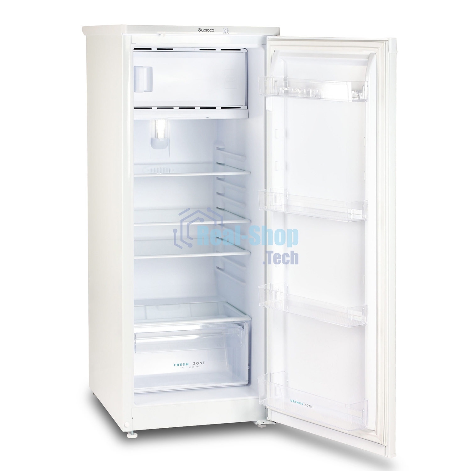 Холодильник Бирюса 410 белый однокамерный 153/27л морозилка сверху