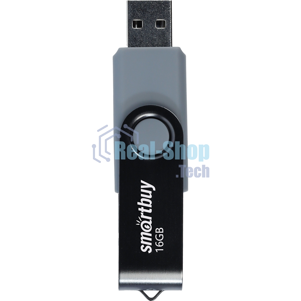 Флешка USB SmartbuyTwist Black (SB016Gb2TWK), 16Gb, USB 2.0, R/W 15/12, черный