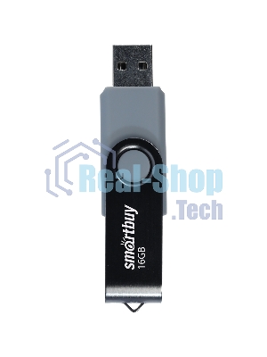 Флешка USB SmartbuyTwist Black (SB016Gb2TWK), 16Gb, USB 2.0, R/W 15/12, черный