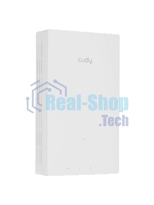 Точка доступа Wi-Fi Cudy AC1200 Gigabit Wall-Plate Access Point AC1200 Dual Band Gigabit Wall Plate Access Point, MT7621DAN+MT7613B+MT7603E, 867Mbps at 5GHz + 300Mbps at 2.4GHz, 1 x Gigabit PoE-IN Port, 802.3af/at, 4 x Gigabit RJ45 ports, LAN1 support PoE Out, Cudy Mesh Support