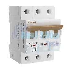 Автоматический выключатель Werkel 3P 10 A C 4,5 кА W903P104