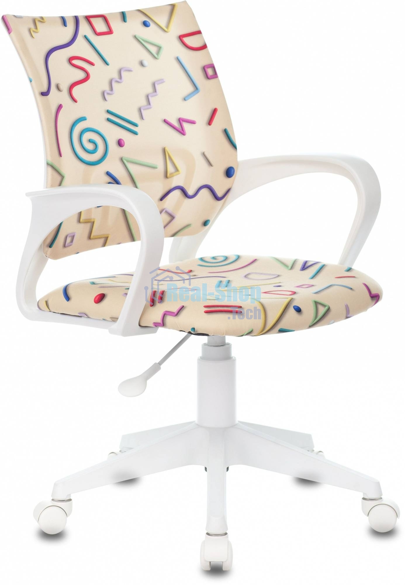 Кресло Бюрократ BuroKIDS 1 W Sticks 02 песочный, ткань, 120 кг