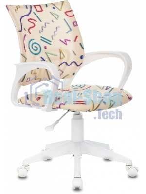 Кресло Бюрократ BuroKIDS 1 W Sticks 02 песочный, ткань, 120 кг