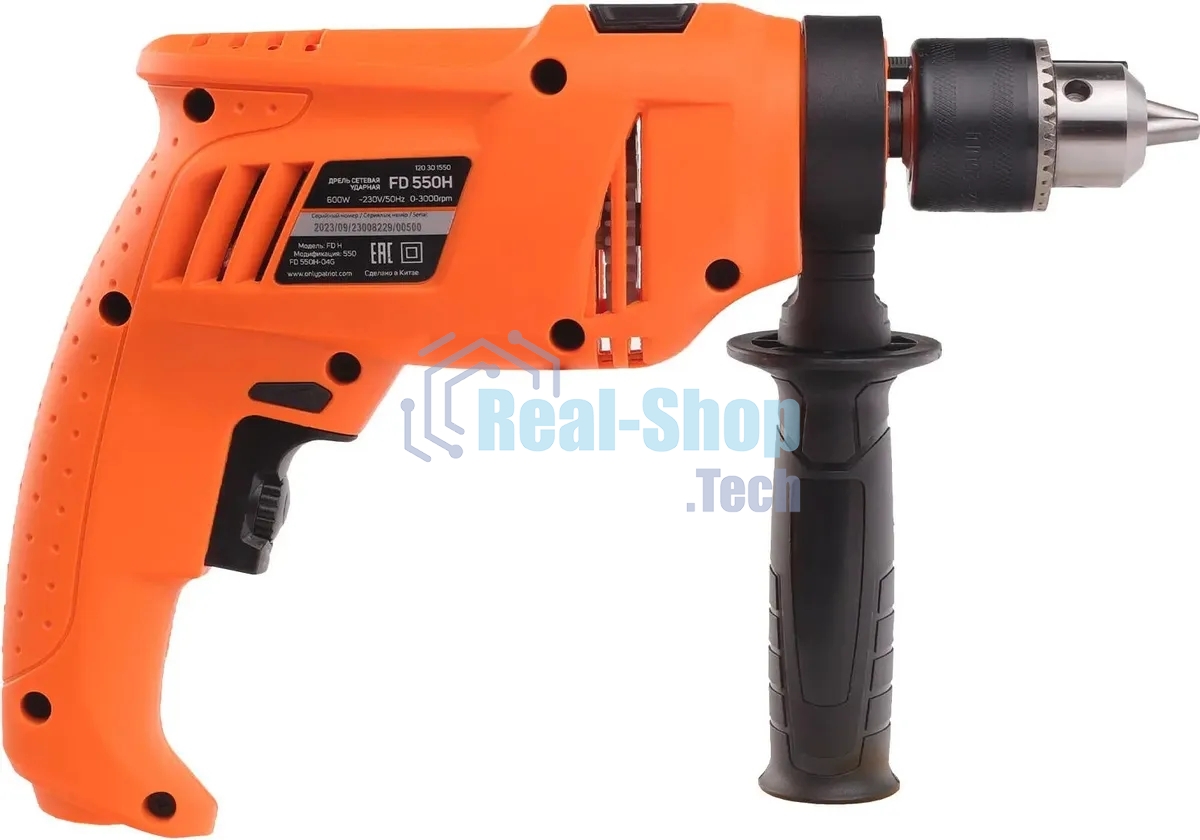 Дрель ударная Patriot FD 550H 600Вт ключевой реверс (120301550)