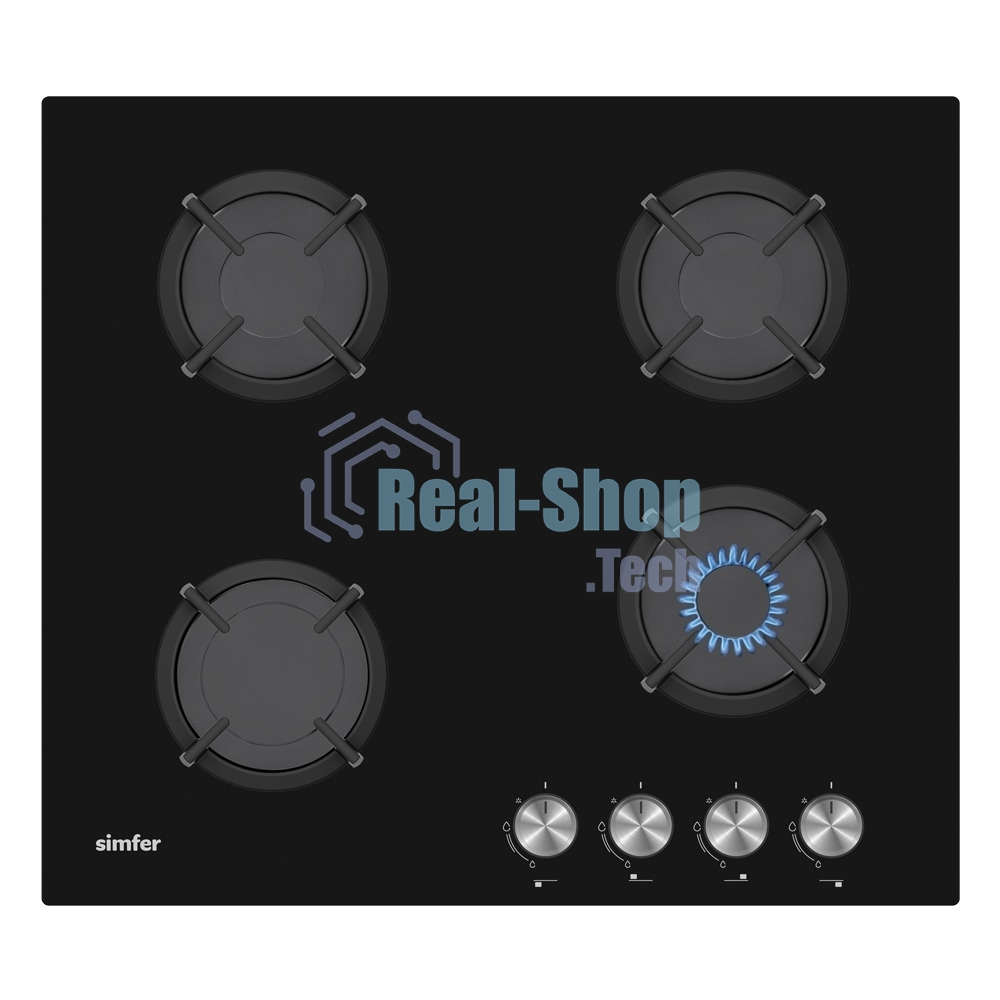 Газовая варочная панель Simfer H60N40B416 черная