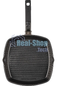 Сковорода-гриль Rondell Praline RDA-1567, 28 см, съемная ручка, без крышки, коричневый