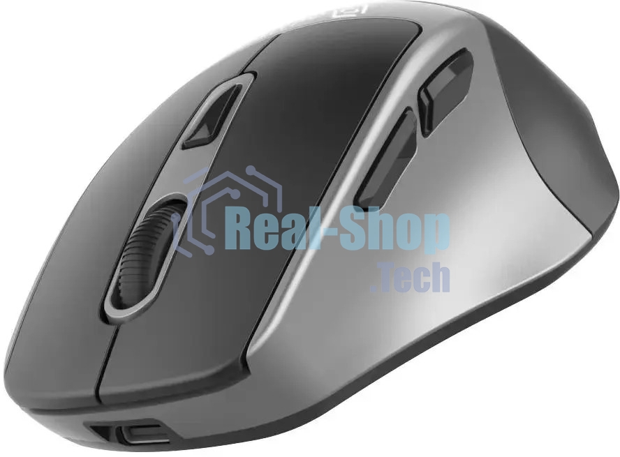Мышь беспроводная Oklick 516MW черный/серебристый, 1600 dpi, радиоканал, Bluetooth, USB, кнопки - 6