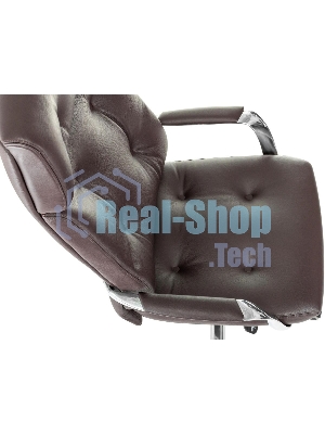 Кресло Бюрократ DAO/BROWN коричневый, кожа