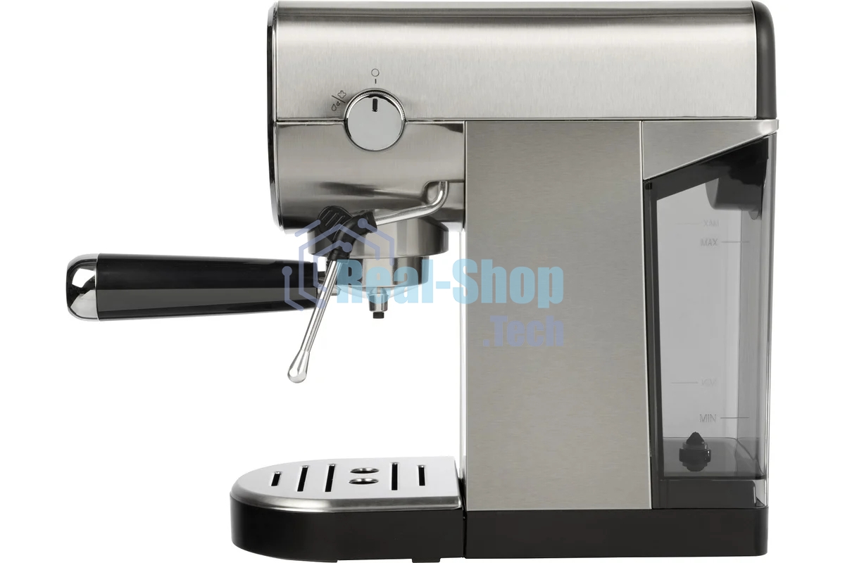 Кофеварка рожковая LEONORD LE-1752 (108135) черный/стальной, исп. кофе - молотый, 0,8 л, 1360 Вт, 20 бар