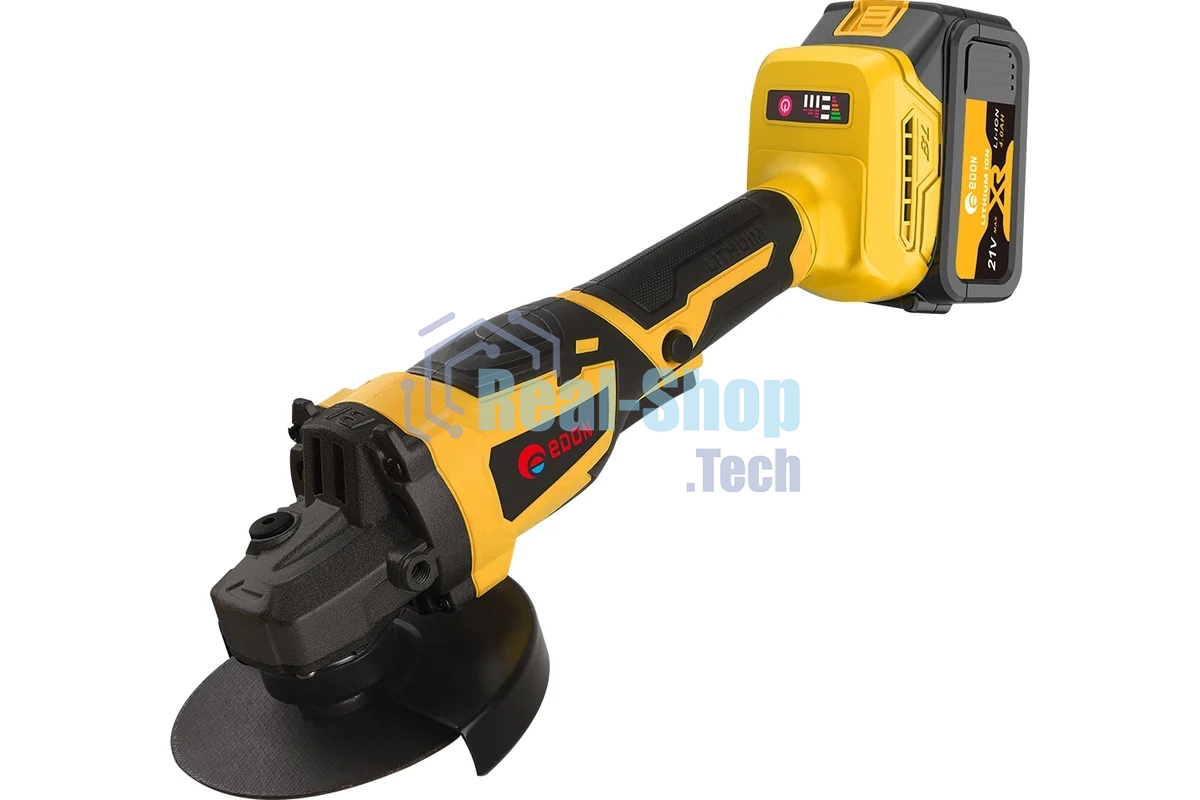 Угловая шлифовальная машина EDON AAG-21/125BL черный/желтый 25093