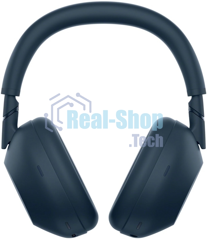 Беспроводные/проводные наушники Sony WH-1000XM6 синий, полноразмерные, Bluetooth + проводной, активное шумоподавление, до 40 ч