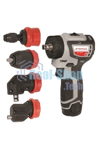 Дрель-шуруповерт аккумуляторная ИНТЕРСКОЛ ДА-10/12В 36, Аккумуляторная, 12В, 2 АКБ, Кейс