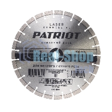Диск PATRIOT LASER COMMERCIAL алмазный сегментный 400х25,4/20 по Бетону