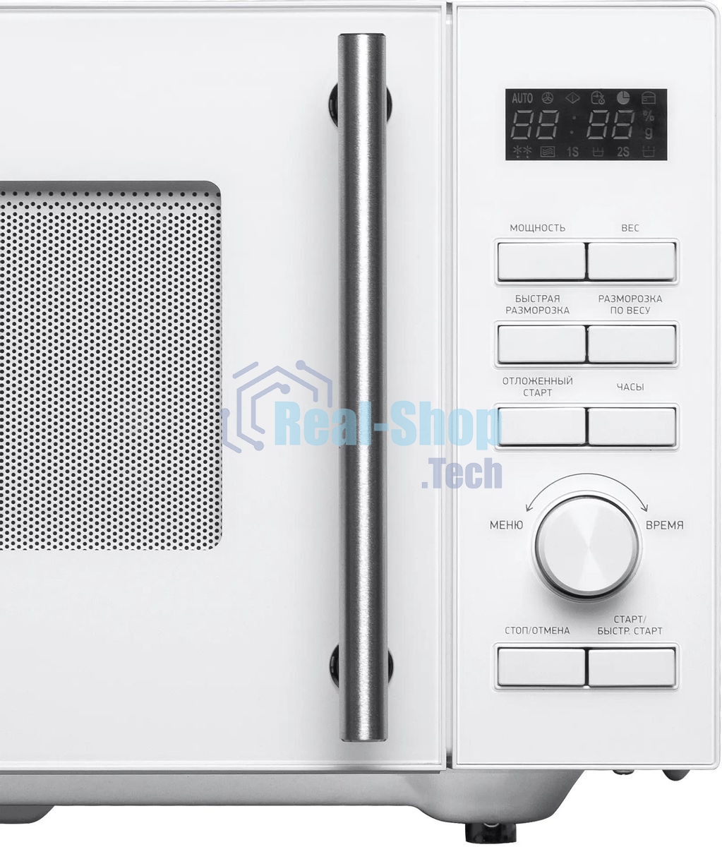 Микроволновая печь BBK 23MWS-951T/W белый, 23 л, 900 Вт, переключатели - кнопки, поворотный механизм