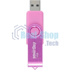 Флешка USB Smartbuy Twist Pink (SB016Gb2TWP), 16Gb, USB 2.0, R/W 15/12, розовый