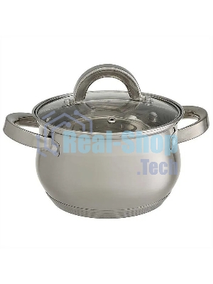 Набор посуды WEBBER BE-616/6 из нерж.стали 6 пр. 2,1 л, 2,9 л, 3,9 л со стеклянными крышками В наборе 6 предметов: кастрюля со стеклянной крышкой 16х10,5 см; 2,1 л кастрюля со стеклянной крышкой 18х11,5 см; 2,9 л кастрюля со стеклянной крышкой 20х12,5см; 3,9л Толщина стали 0,5 мм