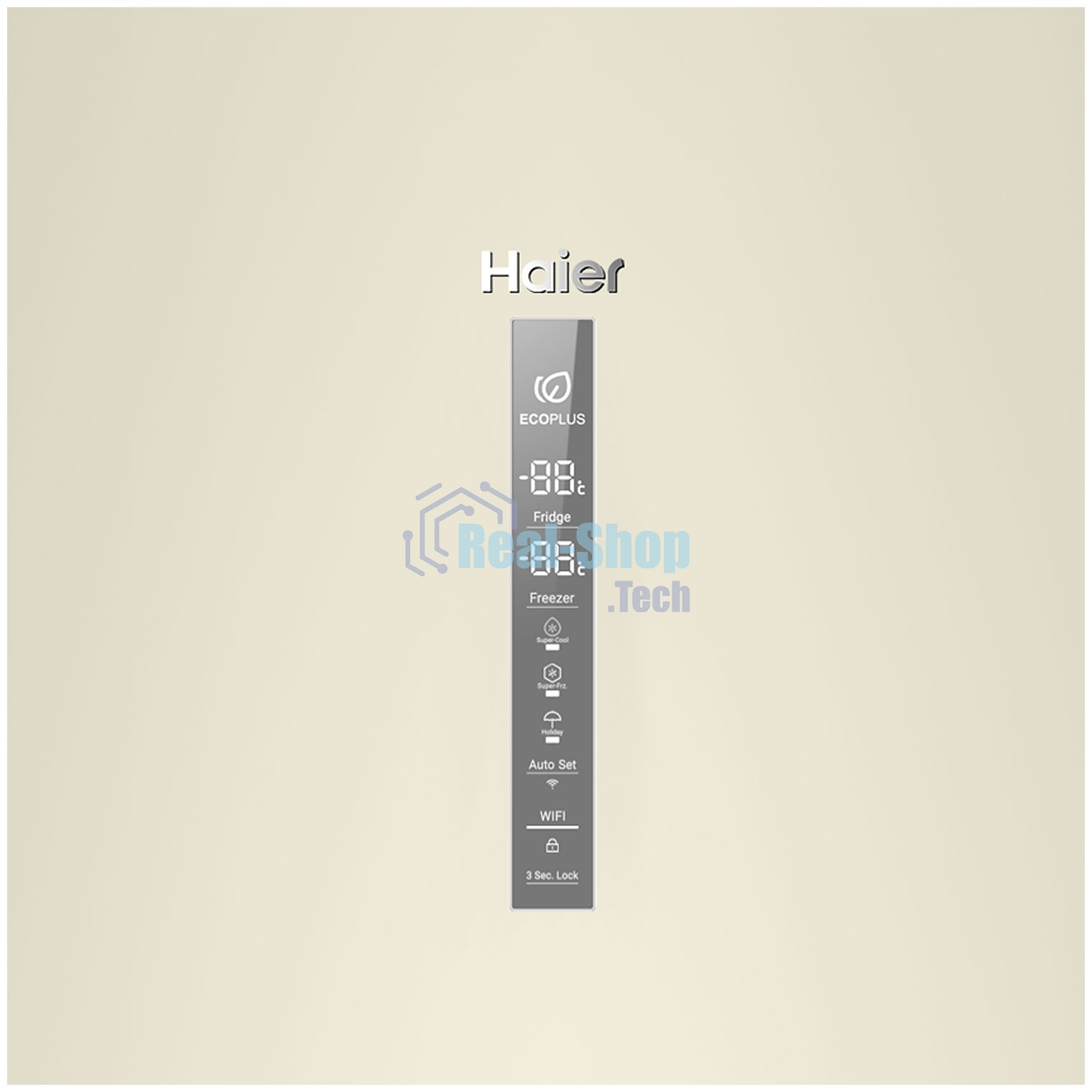 Холодильник Haier C2F636CCFDU1 бежевый двухкамерный 256/108 л морозилка снизу, No Frost