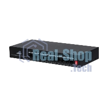 Коммутатор Dahua DH-PFS3010-8ET-65, 8×100 Мбит/с + 2×100 Мбит/с, неуправляемый