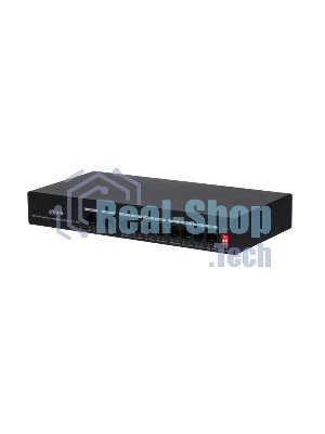 Коммутатор Dahua DH-PFS3010-8ET-65, 8×100 Мбит/с + 2×100 Мбит/с, неуправляемый