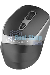 Мышь беспроводная Oklick 516MW черный/серебристый, 1600 dpi, радиоканал, Bluetooth, USB, кнопки - 6