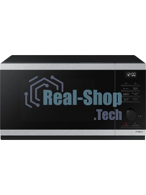 Микроволновая печь Samsung MG23DG4524ATBW нержавеющая сталь/черный 23л. 800Вт переключатели - поворотный механизм