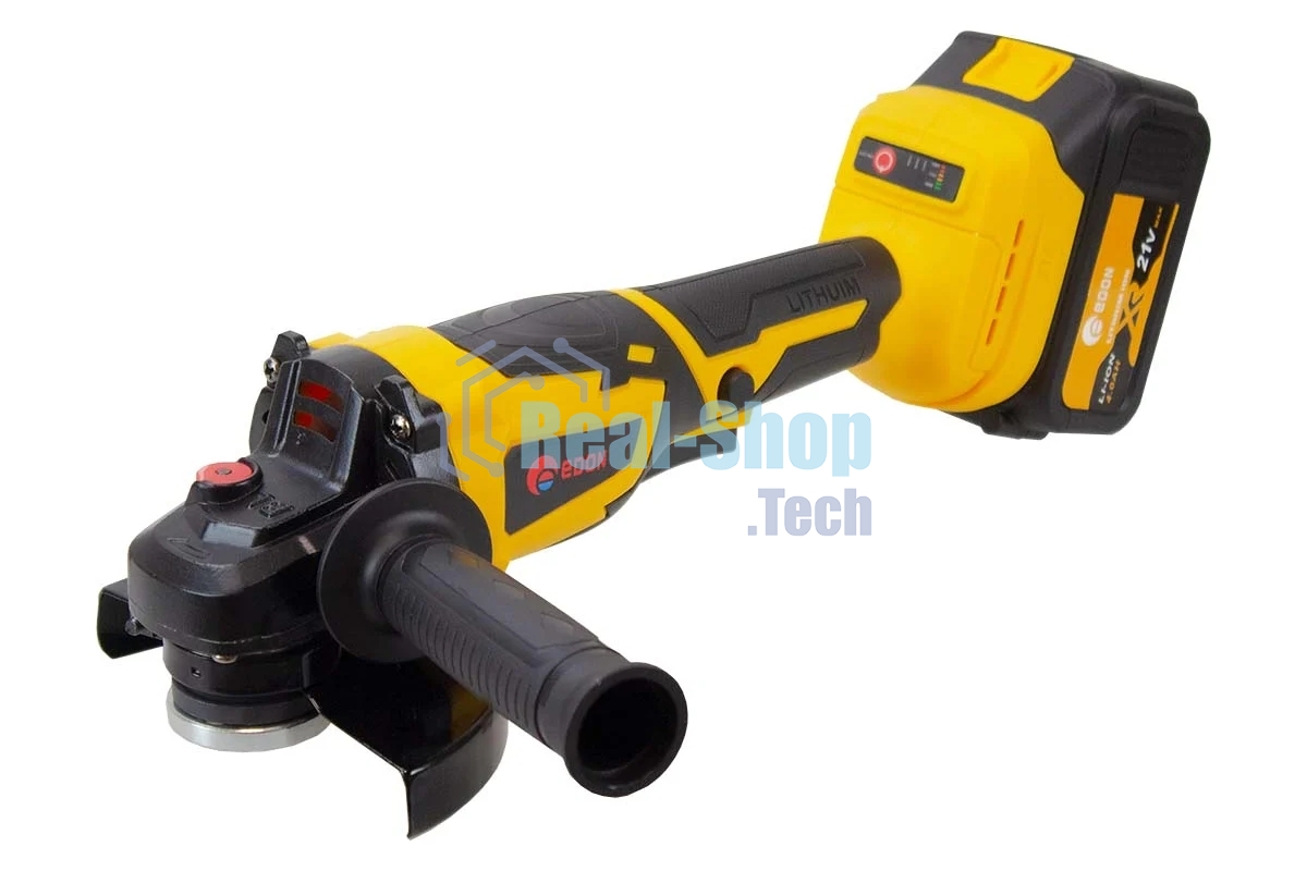 Угловая шлифовальная машина EDON AAG-21/125BL черный/желтый 25093