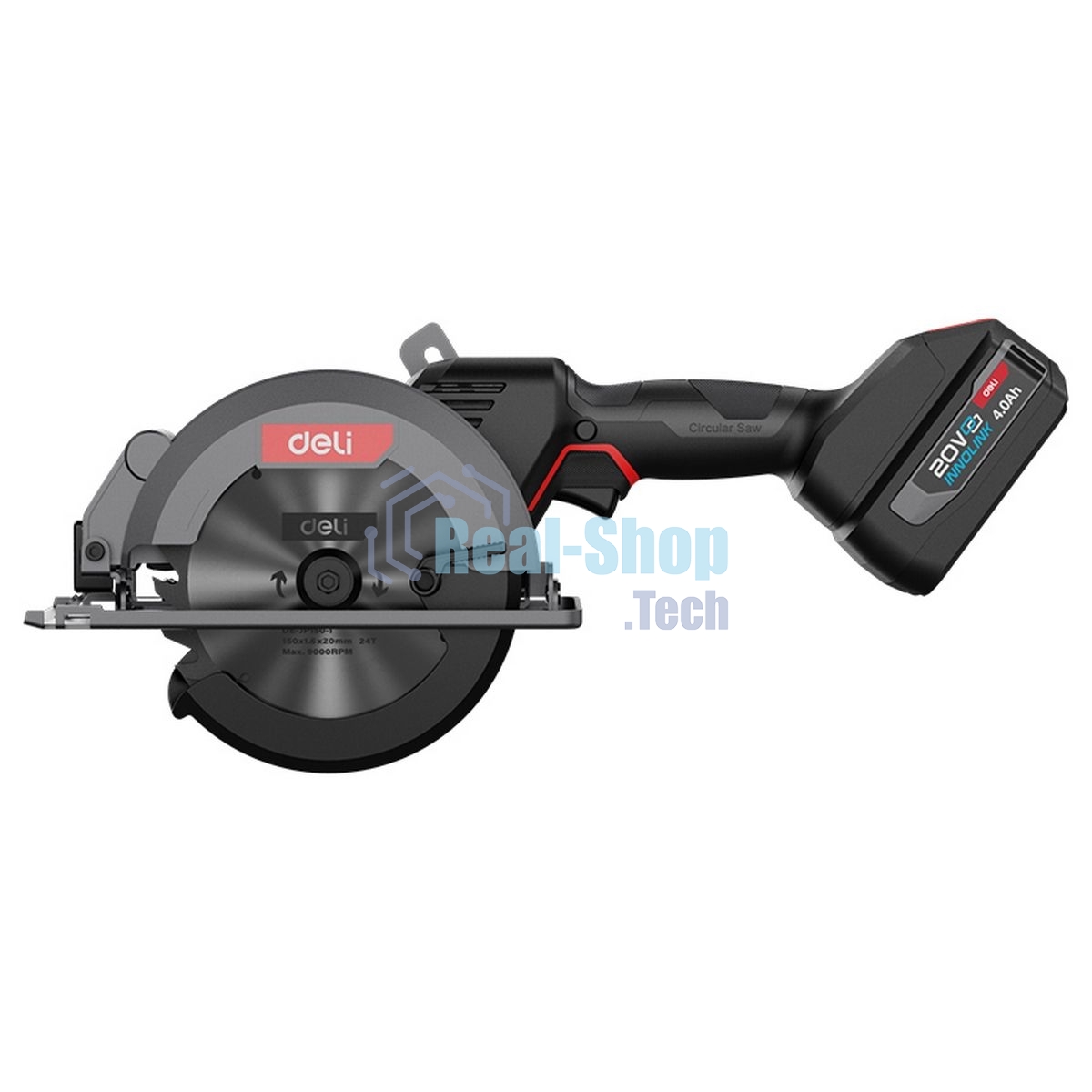 Циркулярная пила Deli DL-YJ185-E1 1300 Вт, 5300 об/мин, диаметр диска 185 мм, диск в комплекте