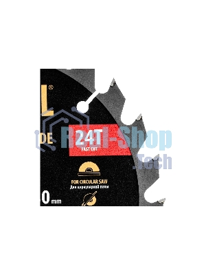 Пильный диск по дереву Denzel ф190 х 30 мм, 24 зубьев, тонкий