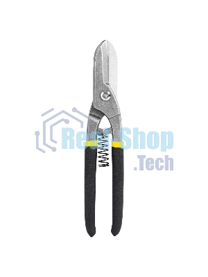 Ножницы по металлу прямые Deli DL4371 250мм, высокоуглеродистая сталь 55, прорезиненная рукоятка