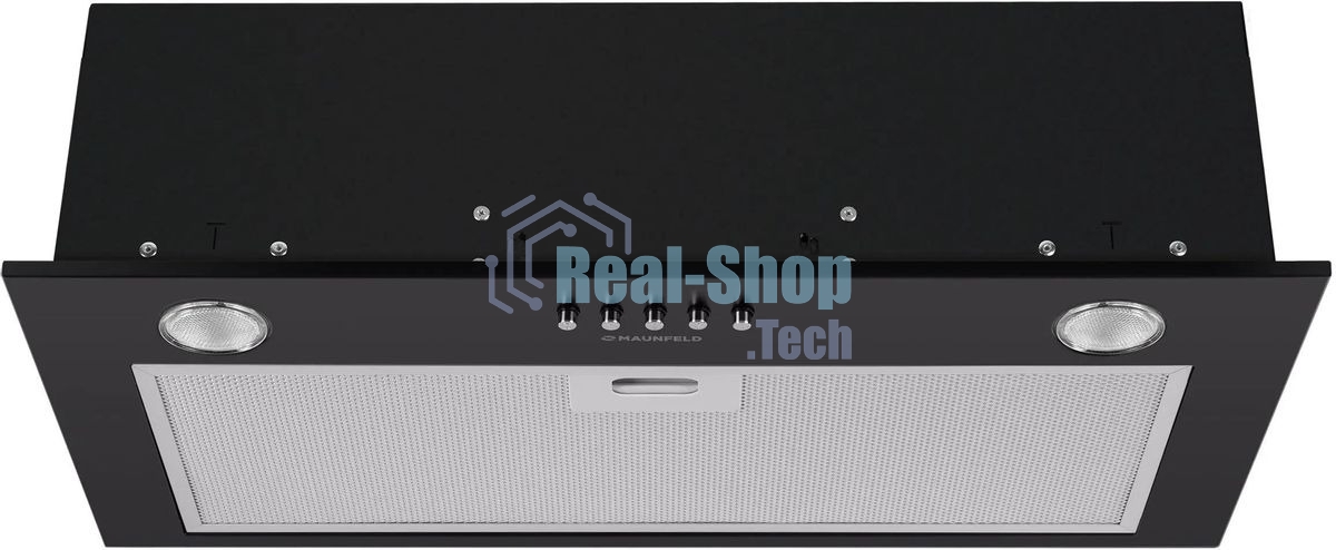 Вытяжка встраиваемая Maunfeld Crosby Singl 60 черный, 60 см, 850 куб. м/ч, 48 дБ