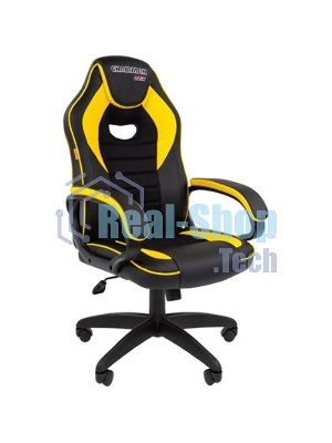Кресло игровое Chairman game 16 Россия экопремиум черный/желтый (7028514)