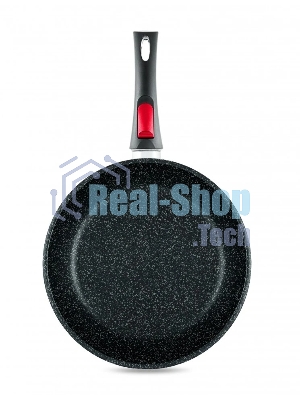 Сковорода НМП Литая L18028i, 28 см, серый