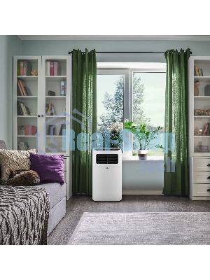 Кондиционер мобильный Ballu Aura BPAC-12 CP/N1_24Y 12000 BTU, 30 м², 52 дБ, охлаждение, осушение, белый