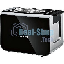 Тостер Bosch TAT8613N черный, 860 Вт, 2 слота