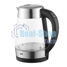 Чайник электрический BQ KT1700G черный-сталь, 2200 Вт, 1,7 л