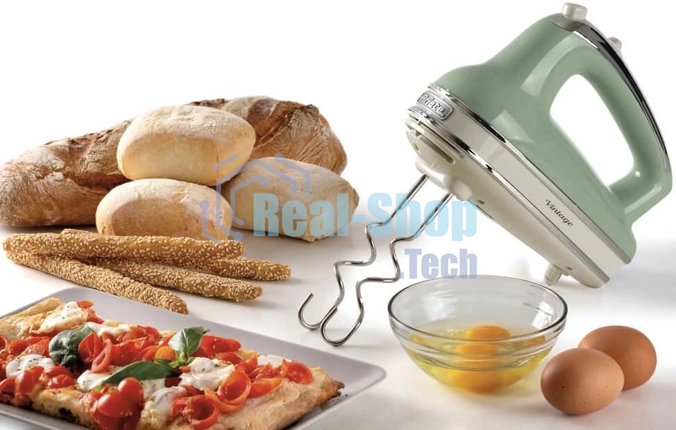 Миксер Ariete 00C154804AR0 Vintage зеленый, ручной, 450 Вт, 5 скоростей